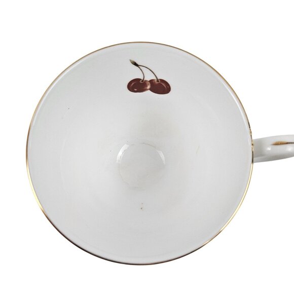 Royal Nobilta Teacup Saucer Set China Fruit Design Gold Trim England Vintage - Picture 7 of 8